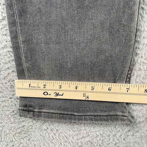 7 for All Mankind Jeans Mens 31 the Straight Gray Mid Rise Denim - Picture 8 of 11
